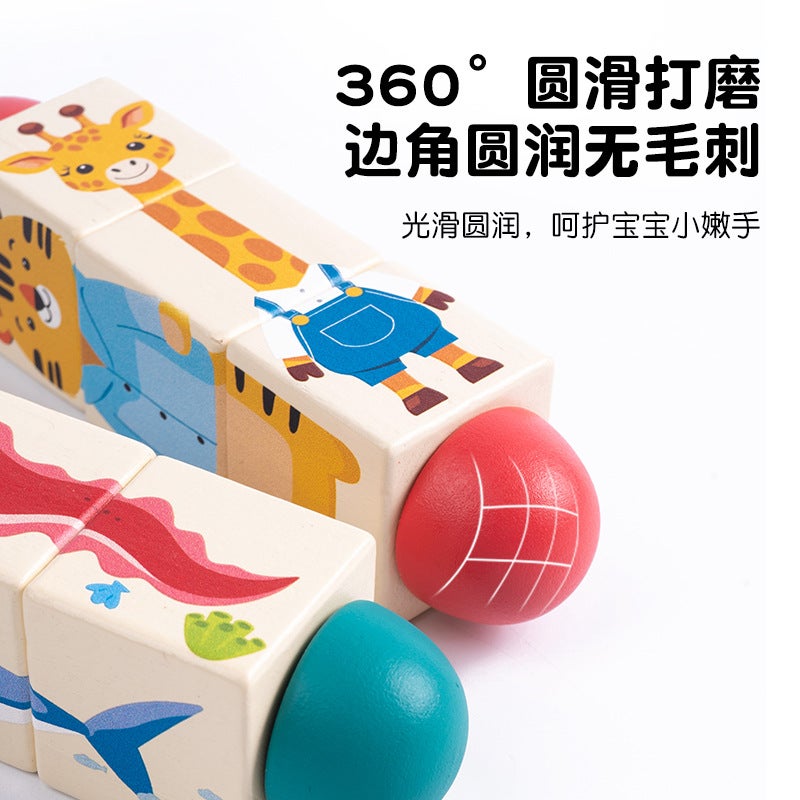 Infants And Young Kidsren Grasp Building Blocks Rotating Puzzle Toys Baby Hand Fine Movement Training Logical Thinking Puzzle - Image 5